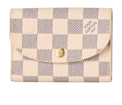 Louis Vuitton Rosalie Coin Purse, Canvas, Damier Azur, NFC, DB/B, 3*